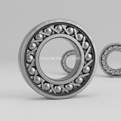Vòng bi con lăn chéo bằng thép tôi cứng có rãnh lăn cho nhiệt độ -20°C đến 80°C với đường kính trong 10mm đến 500mm