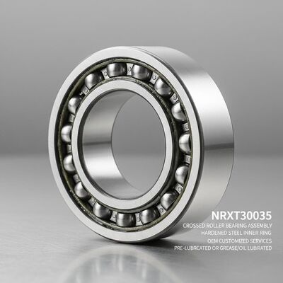 NRXT30035 Hội đồng vòng bi cuộn chéo với vòng bên trong thép cứng và dịch vụ tùy chỉnh OEM được bôi trơn trước hoặc bôi trơn bằng dầu / dầu
